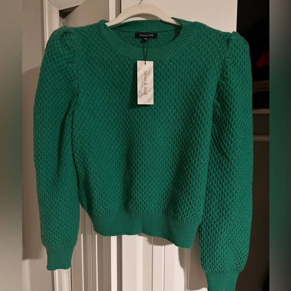 Green boutique sweater